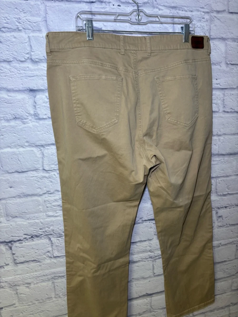 Peter Millar Crown Pants Mens 40x28 Crown Sport Five Pocket Khaki Cotton Canvas